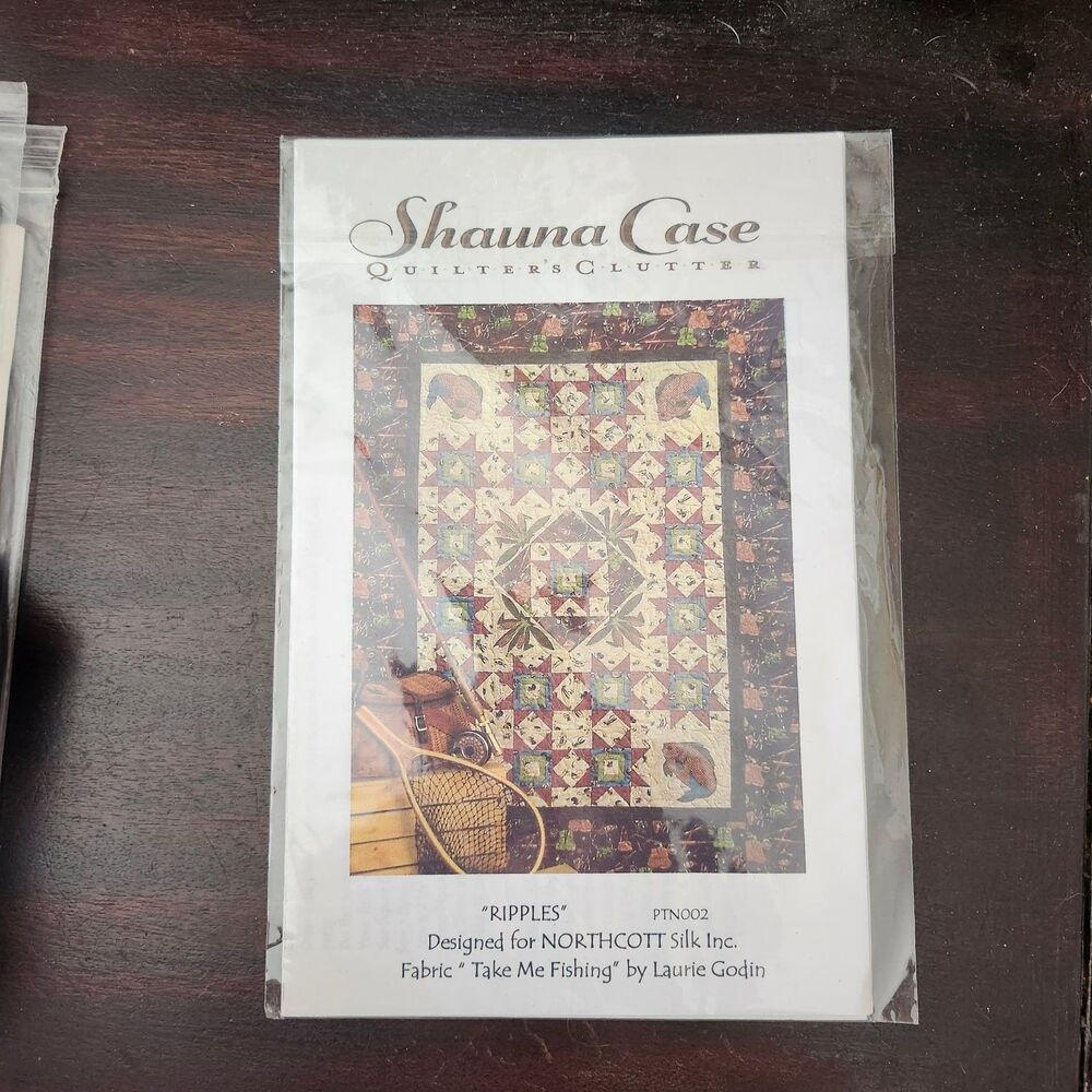 Shauna Case Quilters Clutter PTN002 Ripples Quilt Pattern 47x63"